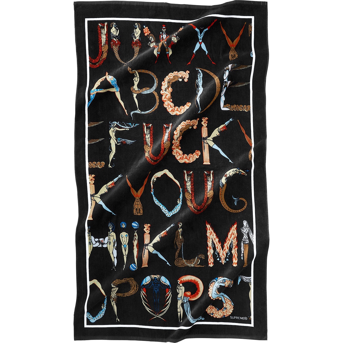 Alphabet Beach Towel view 2